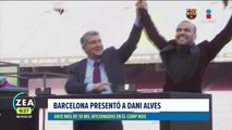 Dani Alves es presentado como nuevo jugador del Barcelona