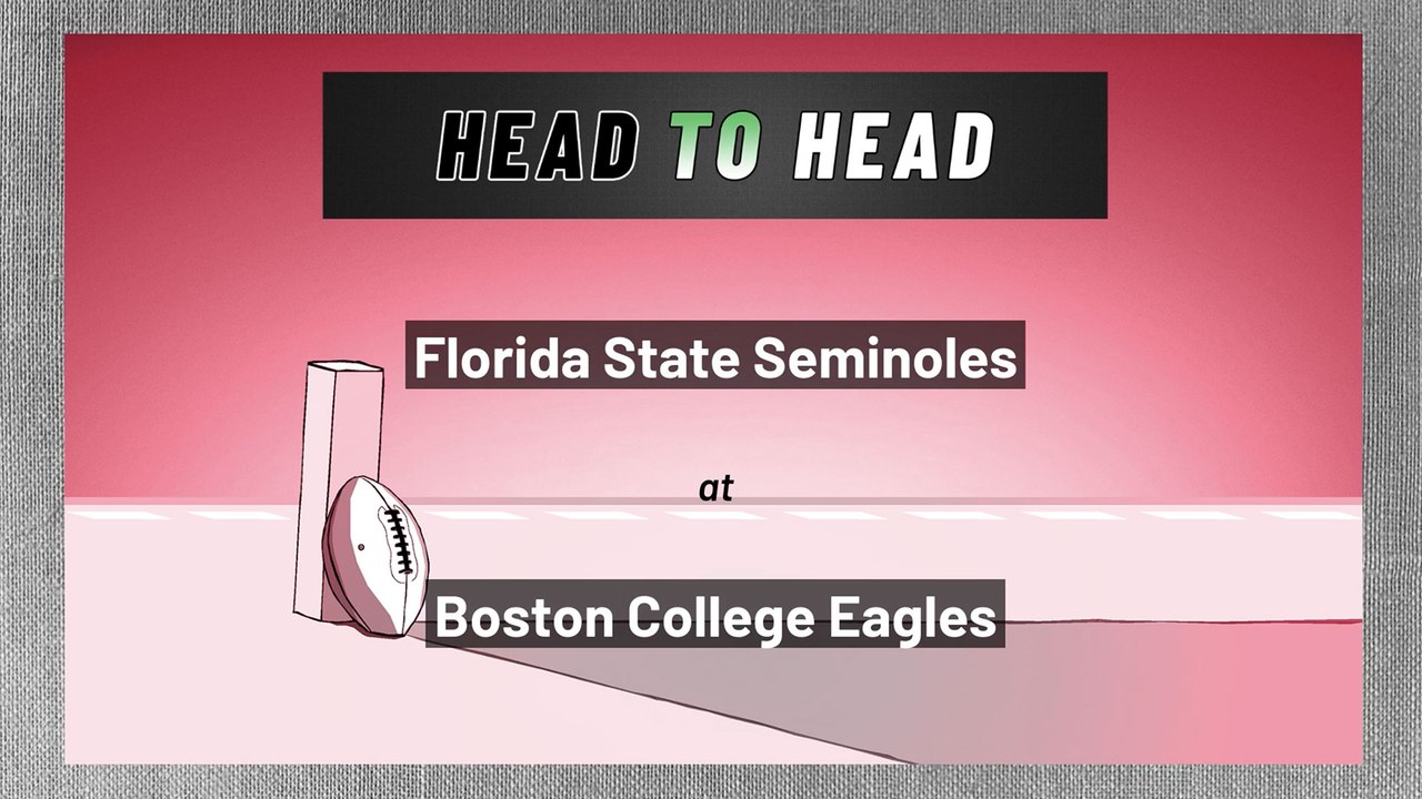 Florida State Seminoles at Boston College Eagles: Over/Under
