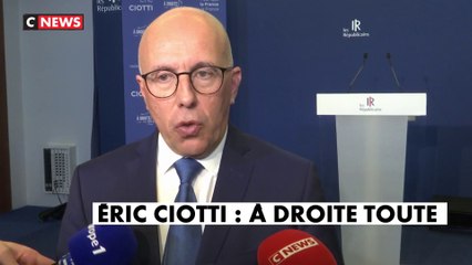 Eric Ciotti, à droite toute