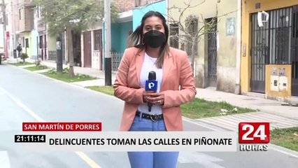 SMP: vecinos de Piñonate exigen mayor presencia policial ante delincuencia