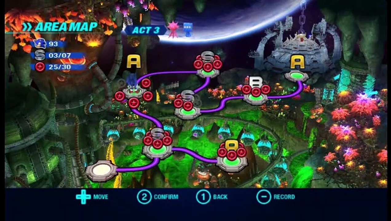 Sonic Colors Wii Part 12 (Asteroid Coaster, Red Rings)