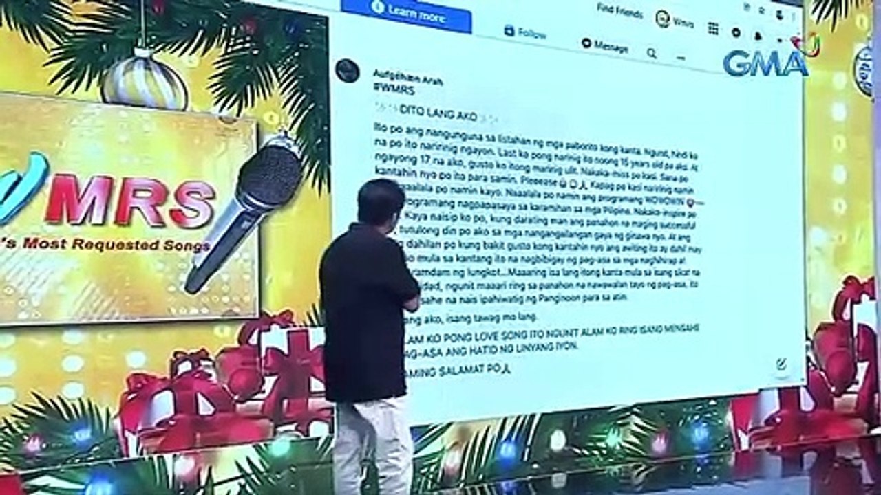 Wowowin: Willie Revillame sings “Dito Lang Ako” in ‘WMRS’