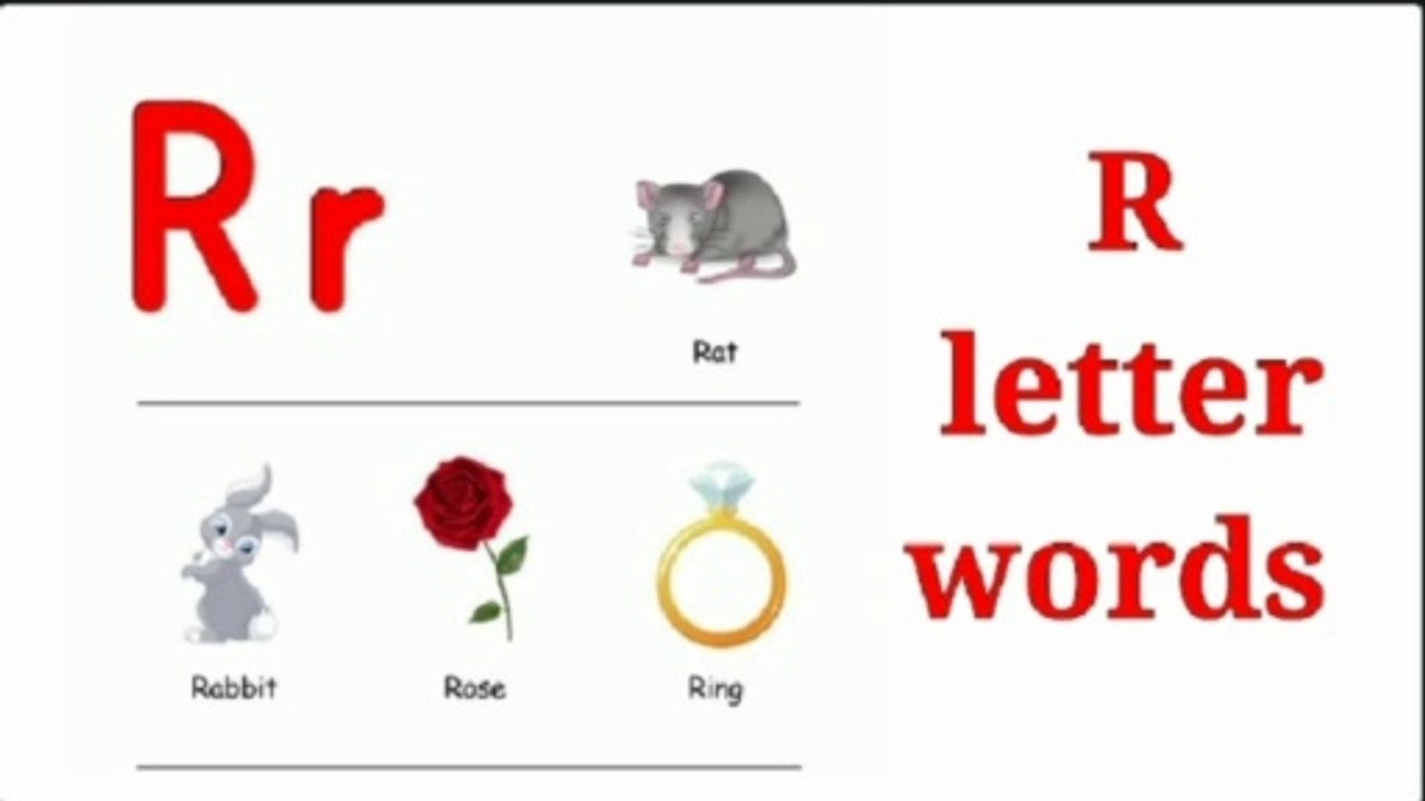 R letter words | R sound words | R Alphabet words | R words | words start with R | Phonic words | R