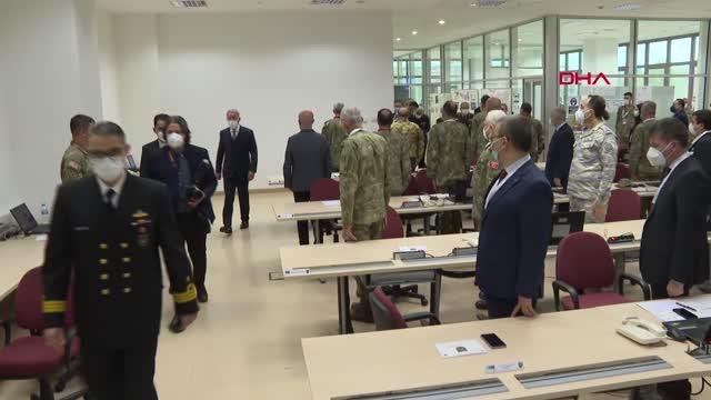 Bakan Akar beraberindeki TSK komuta kademesi ile On Guard-2021 Tatbikatı'nın 'Seçkin Gözlemci Günü' faaliyetlerini takip etti