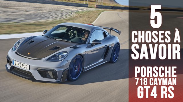 Porsche 718 Cayman GT4 RS, 5 choses à savoir l’ultime version du coupé