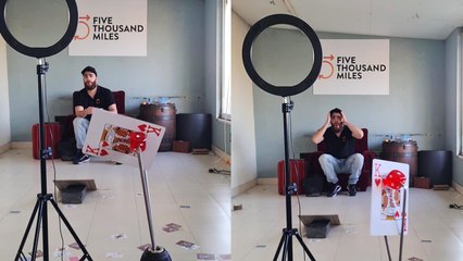 'Portuguese artist NAILS BAFFLING card trick shot on first try'