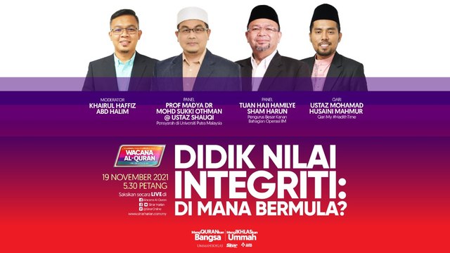 [LIVE] DIDIK NILAI INTEGRITI: DI MANA BERMULA?