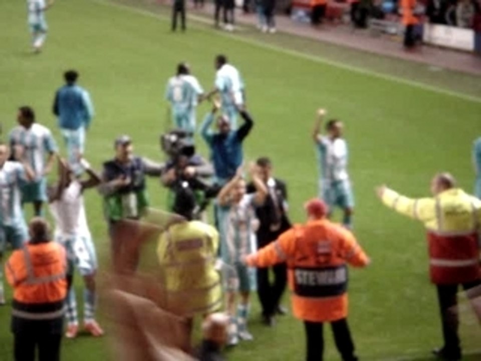 Liverpool-OM  fin du match avec joueurs !!!