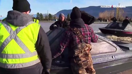 Kanada'da kıyamet filmlerini andıran görüntüler! Binlerce kişi yerinden oldu