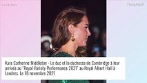 Kate Middleton : Cascade de boucles et robe à paillettes au bras de William, un look ultra glamour