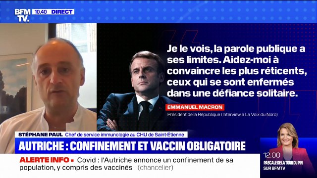 Covid-19: un immunologiste défend le recours à la 3e dose car 80% des gens vaccinés ont quasiment plus d'anticorps après six mois