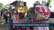 Puluhan Pengendara Belum Divaksinasi Terjaring Operasi Zebra