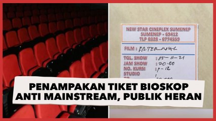 Bingung Penampakan Tiket Bioskop Anti Mainstream, Publik Heran Itu Tiket atau Resep Obat?