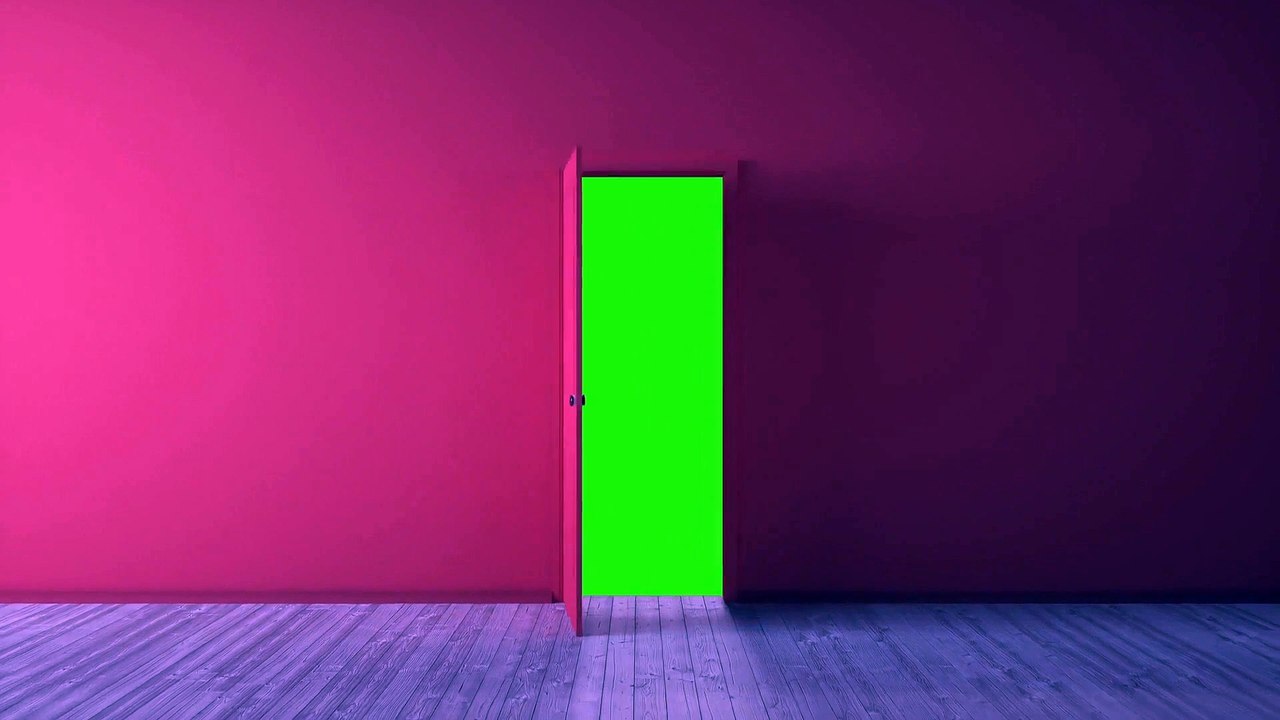 Opening a Door Green Screen