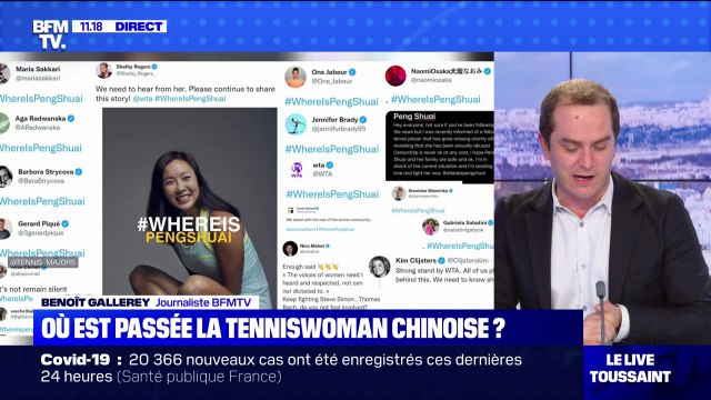 Disparition de Peng Shuai: les joueurs de tennis se mobilisent sur les réseaux sociaux
