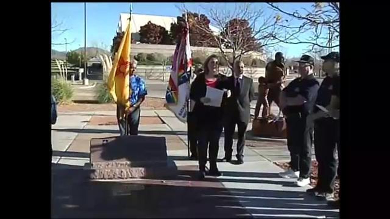 Hector Balderas acompaña a Veteranos