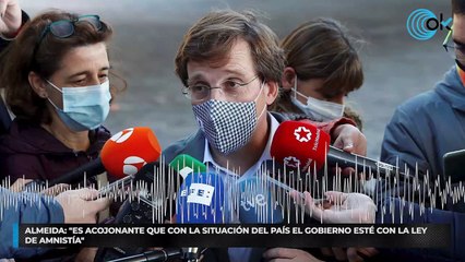 Almeida: "Es acojonante que con la situación del país el Gobierno esté con la Ley de Amnistía"