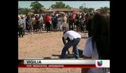 Vigilia de los dos indigentes que asesinaron en Albuquerque