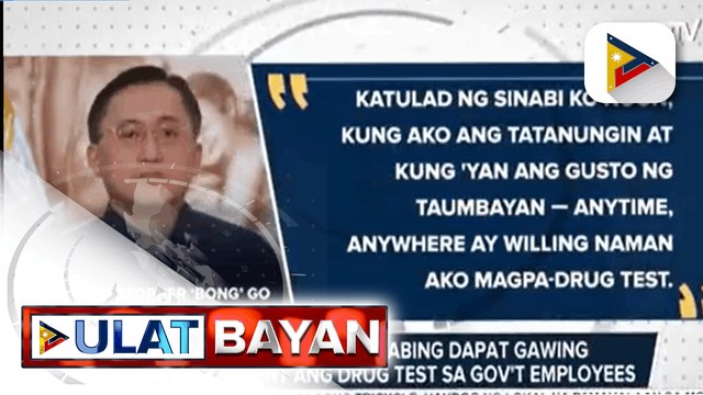 Ilang Presidential aspirants, sang-ayon sila na sumailalim sa drug test