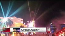 Recuento del año nuevo en el Strip de Las Vegas