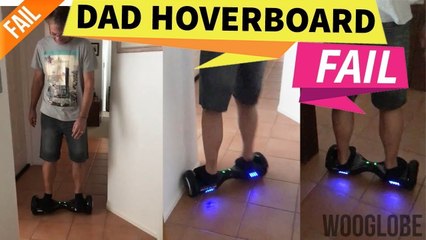 'Dad rides son's hoverboard for the first time, (almost) breaks his hand'