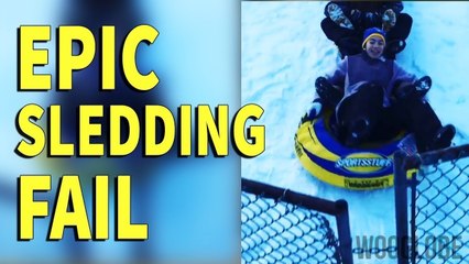 'Girls slam into fence during high-speed sled run '