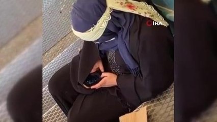 Son dakika haberleri! İphone'lu dilenci kameraya yakalandı