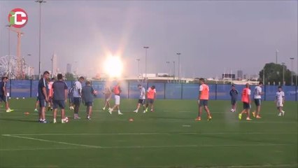 Esto pasa cuando entrena Messi