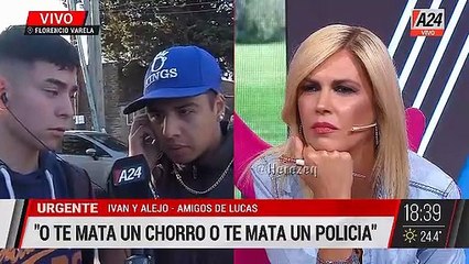 La pregunta desubicada de Canosa en un móvil por el crimen de Lucas y la respuesta que la inmutó