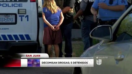 5 detenidos en operativo Curbside