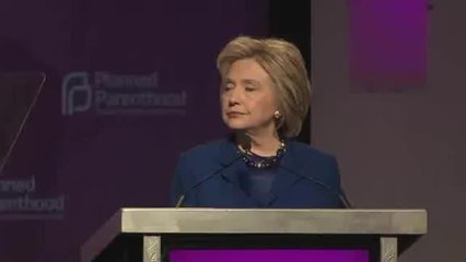Hillary Clinton habla en Planned Parenthood