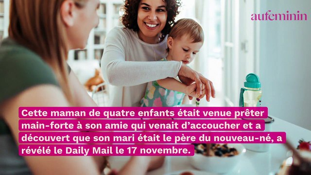 En changeant la couche du bébé de sa meilleure amie, elle découvre que son mari la trompe