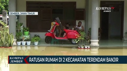 Sungai Meluap, Ratusan Rumah di 2 Kecamatan Terendam Banjir