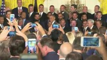 VIDEO: Obama recibió a los Royals en la Casa Blanca