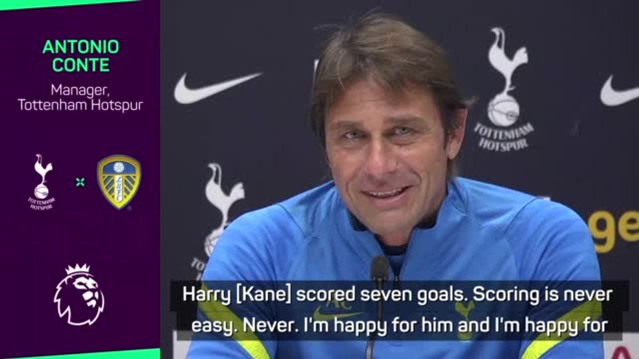 Conte happy for 'world class' Kane after back-to-back England hat-tricks
