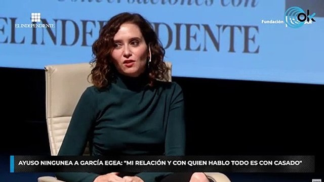 Ayuso ningunea a García Egea: Mi relación y con quien hablo todo es con Casado