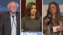 Michelle Obama, Chelsea Clinton, Bernie Sanders