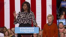 Michelle Obama acusa a Trump de tratar de suprimir el voto