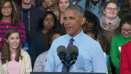 Manifestantes interrumpen a Obama