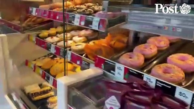 Lancashire Post reporter Emma Downey visit Chorley new Greggs