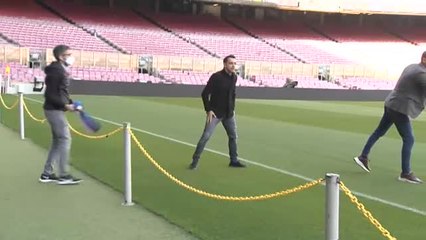 Xavi Hernández, preparado para su estreno liguero