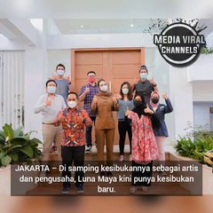 Artis Luna Maya blusukan kampung dan menjabat Ketuao RT