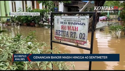Masih Terendam Banjir Hingga 40 cm, Pedagang Pasar Murakata Barabai Pilih Tutup