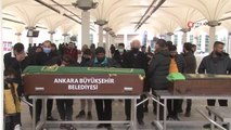 Başkent'te yaşanan patlamada göçük altından çıkarılan baba kız son yolculuğuna uğurlanıyor