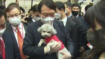 '반려동물 박람회' 찾은 윤석열 