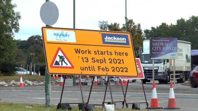 Roadworks on the Medway City Estate cause 'absolute chaos' as traffic piles up