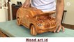 Woodworking inspire-wood carving TOYOTA PRADO land cruiser 2020 new model- woodworking idea