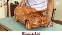 Woodworking inspire-wood carving TOYOTA PRADO land cruiser 2020 new model- woodworking idea