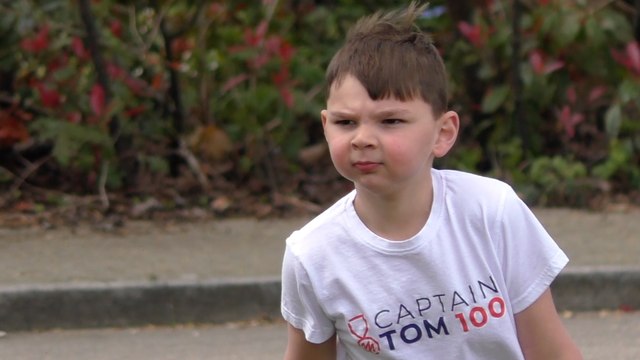 Kings Hill boy smashes target of walking 100 steps without crutches