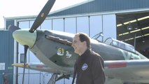 The world's only two-seater Hawker Hurricane takes to the skies to pay tribute to fallen Kent hero